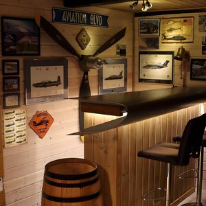 Plaque Métallique Vintage Art Déco Avions de Chasse de la Seconde Guerre Mondiale, Artisanat en Métal, Décoration <span class=keywords><strong>Chambre</strong></span> Garçons, Cadeaux pour Fans Militaires, Garages et Cavernes des Hommes - Product Image 4