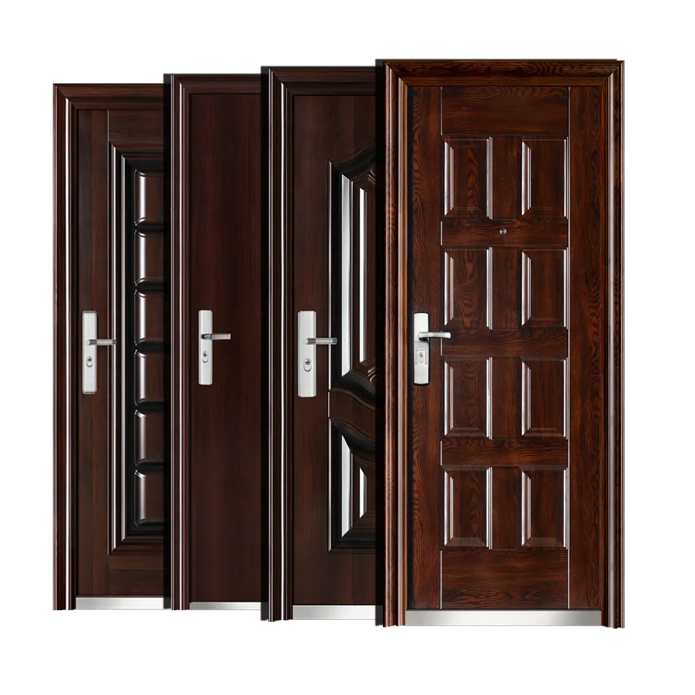 Made In China Modern Exterior Residential Main Entrance Security Steel Door