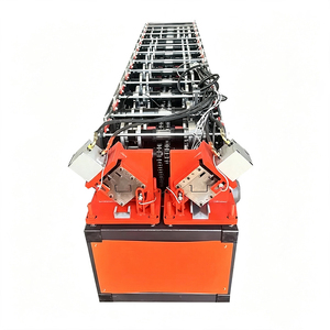 Máquina perfiladora de rodillos de doble cabezal para montantes y rieles de acero ligero, máquina de fabricación de perfiles de metal para estructuras de paneles de yeso - Product Image 1