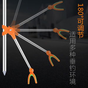 Supporto per canna <span class=keywords><strong>da</strong></span> pesca supporto per morso in acciaio inossidabile attrezzo per attrezzatura <span class=keywords><strong>da</strong></span> pesca inserimento a terra scatola per <span class=keywords><strong>sedia</strong></span> <span class=keywords><strong>da</strong></span> pesca a doppio scopo - Product Image 6