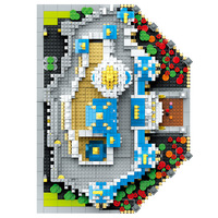 Mini blocs de briques miniatures en diamant, château, Puzzle, décompression, blocs de construction, jouets, cadeau