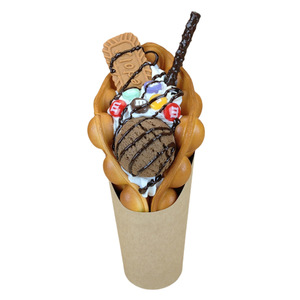 Modelo de muestra de helado de gofre de <span class=keywords><strong>huevo</strong></span> de poliuretano artificial hecho a mano para exhibición - Product Image 5
