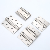 Charnière à ressort à double action en acier inoxydable, charnière à ressort à fermeture automatique bidirectionnelle pour portes de portail en fer