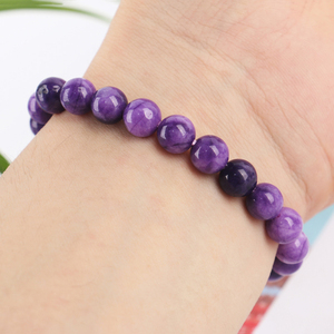 Bracelet en perles de cristal de haute qualité 8mm/10mm avec logo personnalisé, impression UV, finition polie pour décorations de fêtes et de mariages - Product Image 5