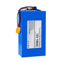 Batterie au lithium LiFePO4 à état solide 72V 100Ah pour système solaire domestique et vélo électrique avec durée de vie de 5000 cycles, garantie de 5 ans -22-45