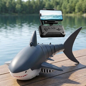 Regalo de Cumpleaños para Niño: Juguete de Tiburón a Control Remoto, con Luz y Rociador de Agua, <span class=keywords><strong>Piscina</strong></span> Subacuática, Pez de Simulación Eléctrico - Product Image 1