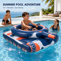 Bateau gonflable géant avec lanceur d'eau motorisé et commande par joystick pour adultes, personnalisable OEM