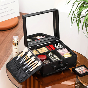 <span class=keywords><strong>Valise</strong></span> cosmétique haute capacité organisateur <span class=keywords><strong>de</strong></span> <span class=keywords><strong>maquillage</strong></span> <span class=keywords><strong>de</strong></span> voyage <span class=keywords><strong>vide</strong></span> complet sac <span class=keywords><strong>de</strong></span> rangement <span class=keywords><strong>de</strong></span> trousse <span class=keywords><strong>de</strong></span> <span class=keywords><strong>maquillage</strong></span> - Product Image 2