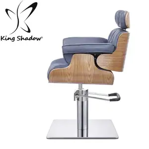 Cadeira de couro estilo barbeiro, cadeiras de salão de beleza em formato de u para salão de beleza