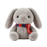 Fabricant OEM de jouets en peluche personnalisés : Lapins roses super doux en coton PP, brodés, anti-stress, pour fêtes