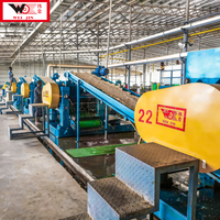 Machine à crêper industrielle à double rouleau en caoutchouc pour la Côte d'Ivoire et le Ghana, pour le traitement du latex et des morceaux de caoutchouc