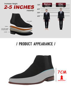 <span class=keywords><strong>Bottines</strong></span> pour homme, chaussures à multi hauteur, en cuir véritable, tendance, rehausseur de cheville, style <span class=keywords><strong>Chelsea</strong></span>, vente en gros, - Product Image 6