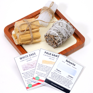 Set Regalo per Rituali con <span class=keywords><strong>Cristalli</strong></span> Naturali, Kit di Purificazione con Salvia Bianca, Palo Santo e Bastoncini di Selenite - Product Image 5