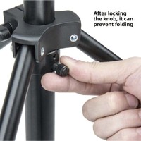 KUPOoi Trépied pliable automatique en alliage d'aluminium, support d'éclairage rapide et silencieux, léger, pour photographie et vidéo en extérieur 028