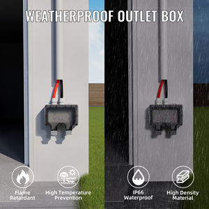 Kotak Stopkontak Luar Ruangan IP66 Tahan Air 15A 250V dengan Indikator LED dan Kunci - Product Image 3