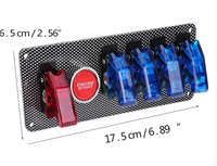 Nuevo Panel de Interruptores Combinados OEM de 12V con Interruptores LED, Botón de Encendido del Motor, Panel de Control de ABS+Aluminio para Autos de Carreras y Camiones