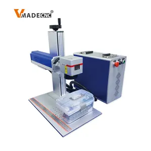 50W Fiber Laser Marking Machine with Rotary