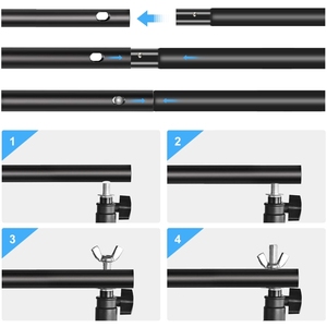 Puluz 2*3M Soporte <span class=keywords><strong>DE</strong></span> FONDO <span class=keywords><strong>DE</strong></span> METAL Soporte <span class=keywords><strong>de</strong></span> fondo <span class=keywords><strong>de</strong></span> fotografía ajustable Marco Soporte <span class=keywords><strong>de</strong></span> fondo <span class=keywords><strong>de</strong></span> foto Equipo <span class=keywords><strong>de</strong></span> <span class=keywords><strong>estudio</strong></span> - Product Image 5