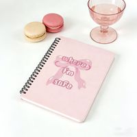 Carnet à spirale avec nœud papillon de dessin animé, ensemble créatif pour étudiants, planificateur détachable, cadeau