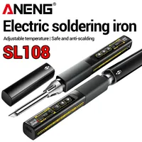 Fer à souder intelligent portable ANENG SL108, réglable de 100 à 450°C, écran OLED, pointe T12, outil de réparation