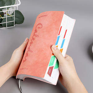 Agenda personnalisé avec logo, couverture rigide A5, planificateur quotidien et hebdomadaire, couverture en cuir PU, reliure cousue - Product Image 2