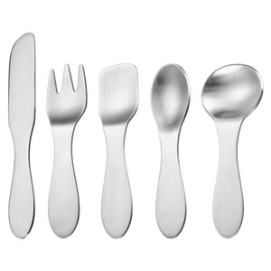 304 Mini Thép không gỉ Flatware Set món tráng miệng dao nĩa và muỗng bạc trẻ em của thiết lập dao kéo - Product Image 1