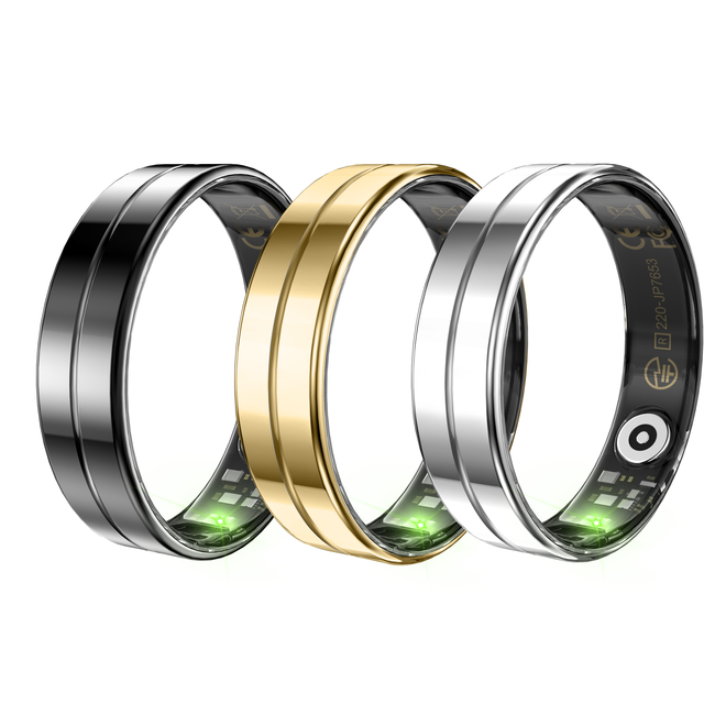 Fashionable R11 Smart Ring for Men Women 5ATM Heart Rate Blood Oxygen Gesture Interaction Sleep Health Fitness Tracking Rings