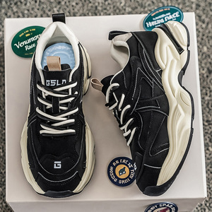 Sneakers Chunky Dad rétro unisexes, à blocs de couleurs, respirantes, en mesh, plateforme, chaussures décontractées augmentant la taille - Product Image 4