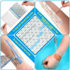 Fasciatura trasparente trasparente per il tatuaggio con fasciatura adesiva impermeabile - Product Image 5