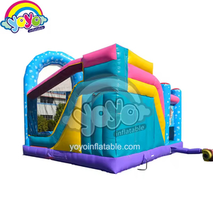 Structure gonflable à thème océanique Coral Accents de 19 pieds avec toboggan sec, en PVC de qualité commerciale, pour les sorties familiales - Product Image 4