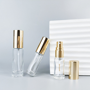 Mini Botella de <span class=keywords><strong>Perfume</strong></span> Recargable de Vidrio Transparente Redonda de 5 ml con Pulverizador, Tamaño de Bolsillo, para Pruebas de Fragancias - Product Image 1