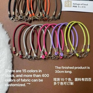 สายคล้องโทรศัพท์แบบวงกลม หนัง PU เชือกหนัง หัวเข็มขัดโลหะ สีสันสดใส เรียบง่าย อุปกรณ์เสริมสายคล้องโทรศัพท์มือถือ - Product Image 5
