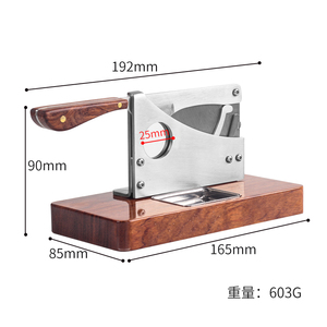 Accesorios clásicos para fumar, cortador de cigarros de 25mm, herramientas de corte de cigarros de acero inoxidable para escritorio, cuchillo para cigarros - Product Image 6