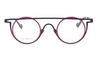Nouvelle vente flash, lunettes de soleil élégantes et uniques en titane pur 7757, monture ronde vintage colorée unisexe