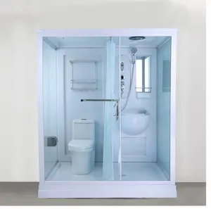 Luxury portable prefab sanitary bathroom unit modular mobile toilets shower cabin