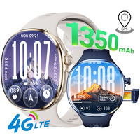 Jam Tangan Pintar Android M100 4G dengan Kartu SIM GPS NFC WiFi Kamera Panggilan Video Perekam Suara Baterai 1350mAh Layar AMOLED