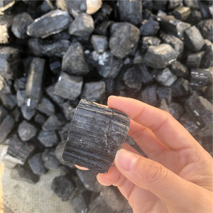 Natural Black Tourmaline Rough Stone Black Tourmaline <strong>Raw</strong> <strong>Crystal</strong> - Product Image 6