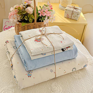 Ensemble de literie pour enfants de 4 pièces au design ludique |   Polyester lavé pour plus de douceur |   Choisissez un drap-<span class=keywords><strong>housse</strong></span> ou un drap plat - Product Image 3