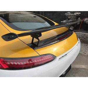 Modification et amélioration de voiture 2018-2019 : Aileron arrière en fibre de carbone pour pare-chocs, installation par colle et vis pour Benz AMG - Product Image 6
