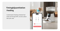 Distributeur automatique intelligent de nourriture pour animaux de compagnie 2027 Zk, portable, pour chats et chiens, avec écran LCD et design étanche