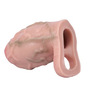 Funda de silicona FAAK para pene, manga hueca para agrandamiento del pene, dildo hueco, funda para pene, juguetes sexuales para retrasar la eyaculación - Product Image 6