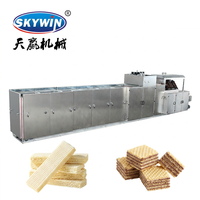Ligne de production de gaufrettes 100 kg, machine automatique pour snacks, machines à gaufrettes, machine d'emballage, prix usine