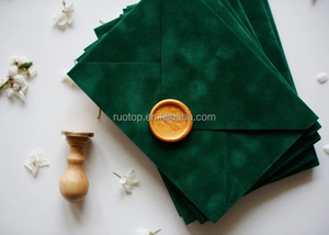 Enveloppes en velours personnalisées aux couleurs <span class=keywords><strong>de</strong></span> votre choix, idées pour <span class=keywords><strong>mariage</strong></span>, enveloppe en velours vierge avec logo, enveloppes en velours faites à la main <span class=keywords><strong>de</strong></span> luxe, prix d'usine - Product Image 6