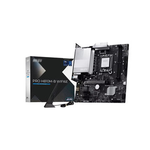 Carte mère PRO H810M-B WIFI6E LGA 1851 DDR5 H680 prenant en charge les processeurs Ultra, LAN 2.5G, PCIe 5.0 M-ATX - Product Image 1