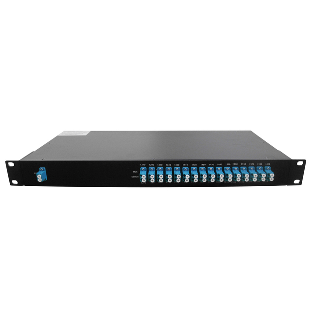 CWDM Mux/Demux 1270-1610nm ABS Box 8ch 1U chassis Insert box OADM WDM Dual fiber Equipment LC/UPC
