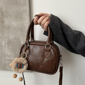Nouveau sac à main Maillard de style coréen, design de niche, texture, sac bandoulière polyvalent, sac à main décontracté pour femme - Product Image 1