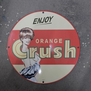 Panneaux en porcelaine émaillée VINTAGE CRUSH ORANGE, en gros, en promotion - Product Image 1