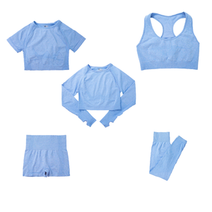 ชุดโยคะน้ำหนักเบาของผู้หญิงชุดโยคะ2025รูปแบบสีพื้น - Product Image 4