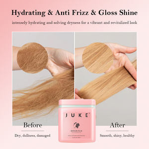 <span class=keywords><strong>Masque</strong></span> capillaire revitalisant sans silicone Juke Private Label pour <span class=keywords><strong>cheveux</strong></span> secs et abîmés, fabricant de masques capillaires réparateurs pour salons OEM - Product Image 5