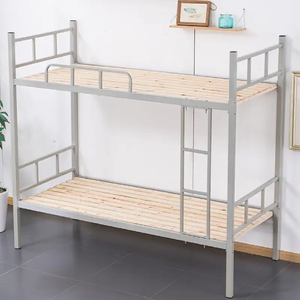 Lits superposés modernes en métal pour adultes, utilisation efficace pour les appartements étudiants, la location et les chambres dans les écoles et les hôpitaux, mobilier scolaire - Product Image 1